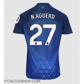 West Ham United Nayef Aguerd #27 Terza Maglia 2023-24 Manica Corta